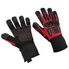 Leather Full Finger Safety Glove MEDIUM, Utility Workwear, Mechanics, Carpenters