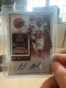 2015 Panini Contenders Nate Orchard Autograph Cleveland Browns