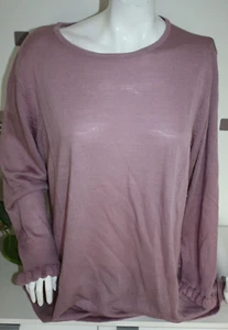 Leichter Strickpulli /Pulli /Pullover Gr 48 lila beere NEU - Bild 1 von 1