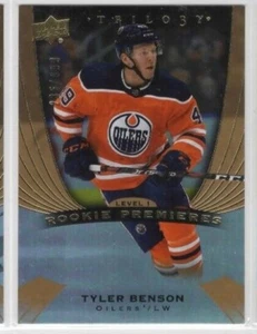 Tyler Benson 20-21 UD Trilogy Rookie Premieres Level 1 /999 #59 Edmonton Oilers - Imagen 1 de 1