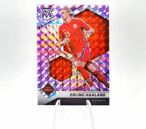 Erling Haaland /49 SSP 2021-22 Panini Mosaic FIFA World Cup Purple Prizm Norway - Bild 1 von 13