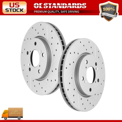 Rotores de freno perforados de disco delantero para Honda Odyssey 2005-2007 2008 2009 2010 Foto 1 de 4