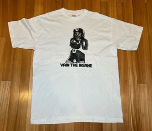 2003 Vintage Supreme NYC Rammellzee Tee T-shirt Vain the Insane White XL - Picture 1 of 6