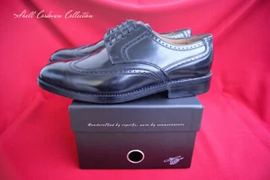 Heinrich Dinkelacker Pferdeleder Shell Cordovan UK 7 Luzern schwarz wNEU OVP - Picture 1 of 15