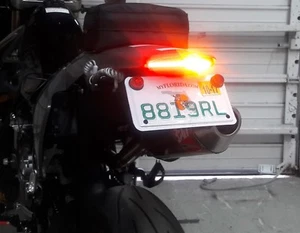 Barra de luz LED integrada para Suzuki DR-Z400 eliminador de guardabarros; lente transparente STD - Imagen 1 de 5