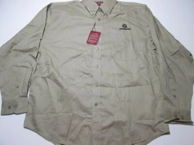 NUEVO CON ETIQUETAS Camisa de Vestir Red House Para Hombres Talla L Beige Bolsillo en el Pecho Manga Larga Botones Foto 1 de 4