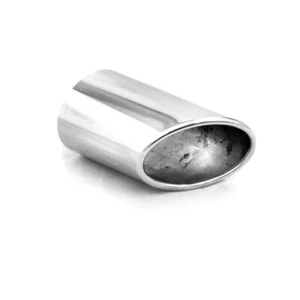 FOX Sportauspuff Edelstahl Anschweißendrohr oval Typ 38 Links 115x85 eingerollt - Bild 1 von 9