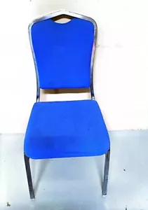 BANQUET CHAIR AVILABLE IN 3 COLORS BLUE GREEN GOLD. GOOD HOTEL QUALITY - Picture 1 of 1