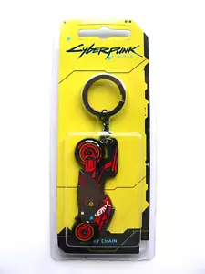 Cyberpunk 2077 Keychain Rev It Up Metal Key Ring Hayabusa Motorbike Night City - Picture 1 of 4