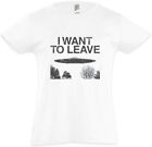 I Want To Leave Kids Girls T-Shirt Series Ufo Alien Sign Symbol 12 Grey Area 51