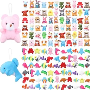 120 Pcs Mini Animal Plush Toys Party Favors Small Stuffed Animals Bulk Cute Jung - Picture 1 of 6