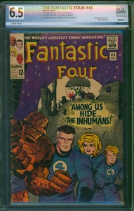 Fantastic Four #45 ⭐ PGX 6.5 ⭐ 1st App of the Inhumans & Lockjaw! Comic 1965 - Picture 1 of 3