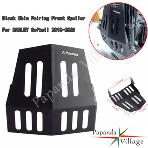 Black Chin Fairing Front Spoiler Kits For Harley Softail Fat Boy 114 FLFBS 18-23 - Picture 1 of 8