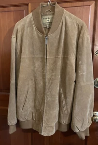 Boston Harbor Herren Wildleder Lederjacke Gr. Medium hellbraun hellbraun - Bild 1 von 5
