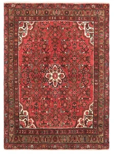 Hamedan Hand-Knotted 145x103 cm-Nomadic, Oriental, Carpet, Red, Rug - Picture 1 of 13