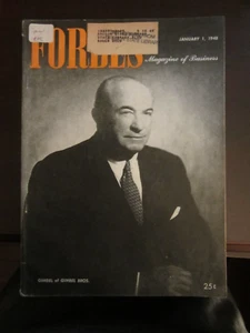 Forbes Business Magazine January 1948 Gimbel Bros. Bernard Gimbel 67 - Picture 1 of 1