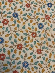 Vecchio Sturbridge villaggio abete collina tessuto Waverly adatto. tintura floreale vat 3+ yds - Foto 1 di 6