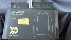 All in Motion Herren Thermohemd mittelschwer geruchsabweisend grau Größe S (36"- 37") - Bild 1 von 11