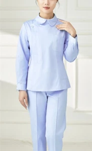 Women Nurse Uniforms Doctor Medical Beautician Lab Work Clothes Set Top & Pants - Picture 1 of 10