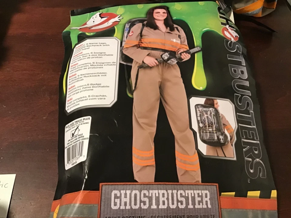 Rubie's Adult Ghostbusters Costume with Inflatable Backpack - Image 1 of 1