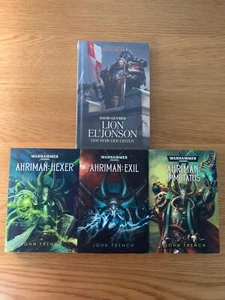 Warhammer Buchpaket Lion El'Jonson Primarch & Ahriman Romanreihe 4 Bücher - Foto 1 di 5