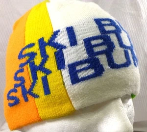 Bula Ski Bum Color Block Striped Beanie Hat For Adults - Picture 1 of 8