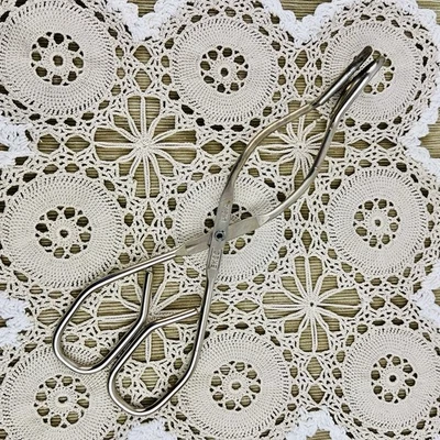 ECKO Tongs Stainless Steel  8" Long USA Grabber Kitchen Gadget Vintage - Image 1 of 4