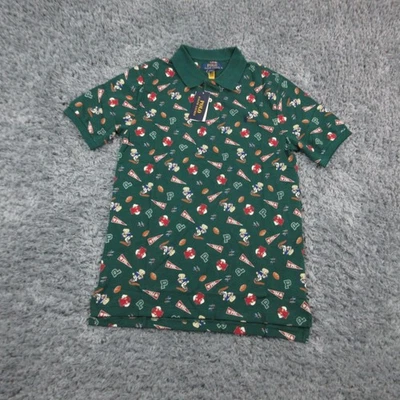 Polo Ralph Lauren Collared Shirt Youth XL 18-20 Varsity Bear Football Print NWT - Image 1 of 4