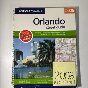 Orlando Florida Street Guide 2006 Rand McNally Orange Seminole Osceola FL Map - Picture 1 of 16