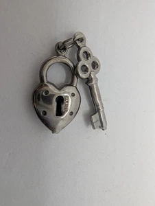 Sterling Silber 925 Schloss & Schlüssel Anhänger Charm oder Anhänger - Bild 1 von 7