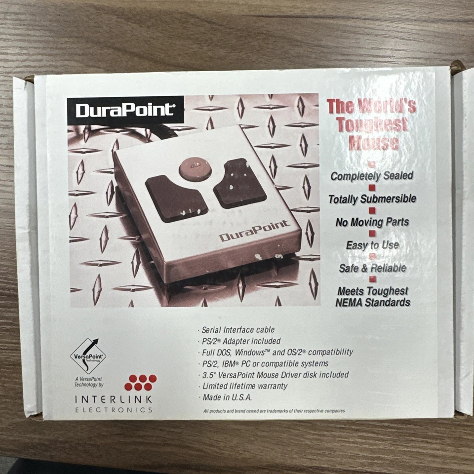 NEW DURAPOINT VP2000 INDUSTRIAL MOUSE  “ THE WORLD’S TOUGHEST MOUSE” - Image 1 of 2