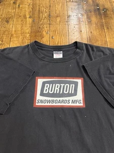 Vintage Burton Snowboards Mfg Shirt Size XL Oneita Made In USA Rare Skater 80s - Imagen 1 de 21