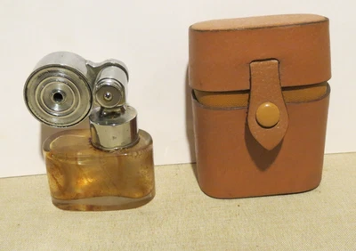 Vintage Marcel Franck Escale Silver Tone Glass Perfume Atomizer w/Original Case - Image 1 of 2