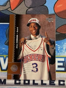 1996-97 Upper Deck - Allen Iverson #91 Rookie Card (RC) 76ers CLEAN - Bild 1 von 2