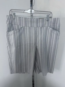 Chicos Josie Hose Gr. 2/12 kurz Chambray perfekt Stretch Pull On Asheville - Bild 1 von 5