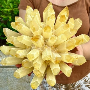 7,78 Pfund natürliche beste gelbe Kristall Erz Cluster Blume Heilung Probe - Bild 1 von 13