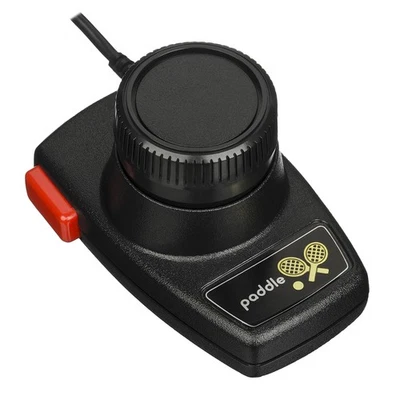 2600 Paddle Controllers For Atari Vintage Black Paddles - Image 1 of 3