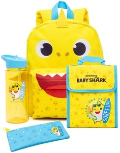 Baby Shark Placement Print'S / All-Over Print 4-teiliges Rucksack Set Unisex Kinder - Bild 1 von 9