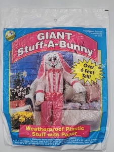 1996 Giant Stuff-A-Bunny Easter Bunny Outdoor 6‘ Tall Weatherproof Plastic NEW - Picture 1 of 6