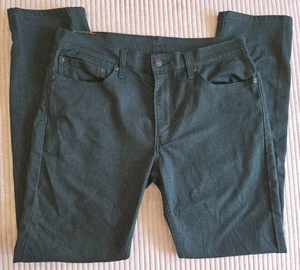 Levi's 511 Men's Dark Green Denim Jeans Pants Size 34X32 - Picture 1 of 19