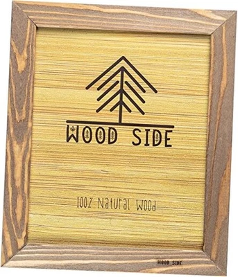 Rustic Wooden Picture Frame inch - 100% Natural Solid Eco Distressed Wood 12x16 Foto 1 de 4