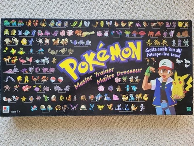 1999 Pokemon Master Trainer Hasbro Board Game w/ Black Box - Missing one chip - Image 1 of 4