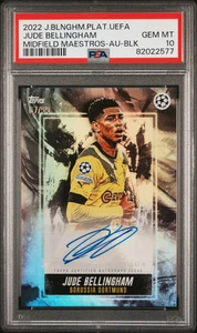 Topps Platinum 2022 UEFA Jude Bellingham Midfield Maestros automático/99 - PSA 10 - Imagen 1 de 2