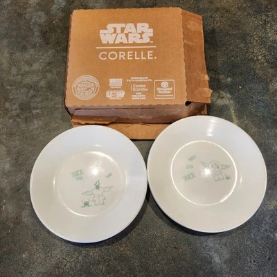 NIB Star Wars Corelle Snack Appetizer Plate Set of 8 Baby Yoda 6.75" - Image 1 of 3