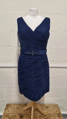 Berkertex Navy Beaded Tulle Evening Sheath Dress Brand New with Tags - Image 1 of 4