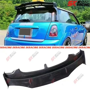 For Mini R56 Cooper S 2007-12 Unpainted FRP/Carbon Fiber Rear Roof Spoiler Wing - Picture 1 of 41