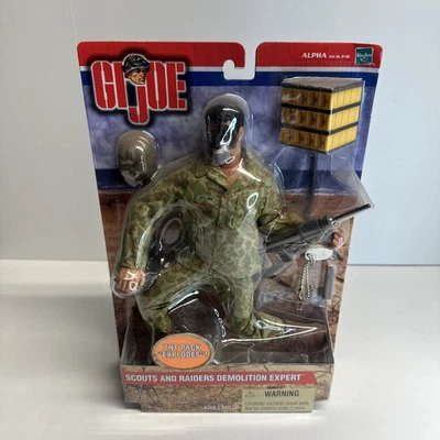 Figura de acción GI Joe Scouts and Raiders Demolition Expert de colección 2000 12" Foto 1 de 4