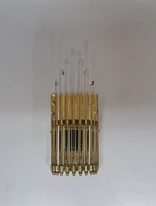 Marine Glass Rod Brass Wall Lamp Art Deco Style Handmade Industrial Lighting - Picture 1 of 10