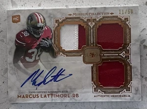 Tarjeta de novato 2013 Topps Marcus Lattimore autógrafo 11/50 - Imagen 1 de 1
