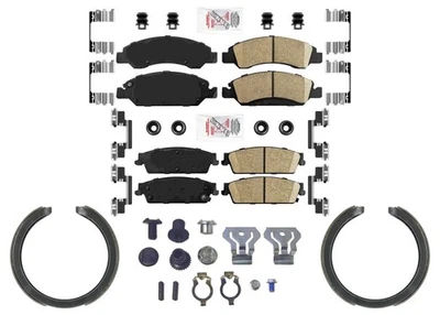 Pastillas de freno de disco delanteras traseras zapatas de estacionamiento para GMC Yukon 2009 2010 2011 2012 2013 Foto 1 de 4